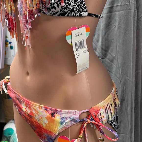 Bikini swimsuits sets. Brand new with tags: “Raisins” tribal print && fringe - Picture 4 of 11